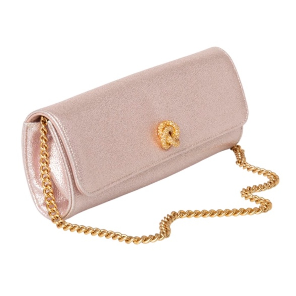 MICHELLE WILHITE  Robbie Mini Flap Metallic Clutch Bag - Picture 2 of 9